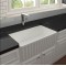 Νεροχύτης Κουζίνας Πορσελάνης A-3318N White Glossy (Λευκό Γυαλιστερό) 83,5x45,9x25,4 cm Vintage με 1 Μεγάλη Ενιαία Γούρνα